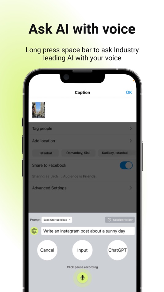 #4. CoChatter-AI Prompt Keyboard (iOS) 由: 广州Yiyi网络科技有限公司