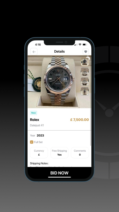 Watch Auctions Screenshot