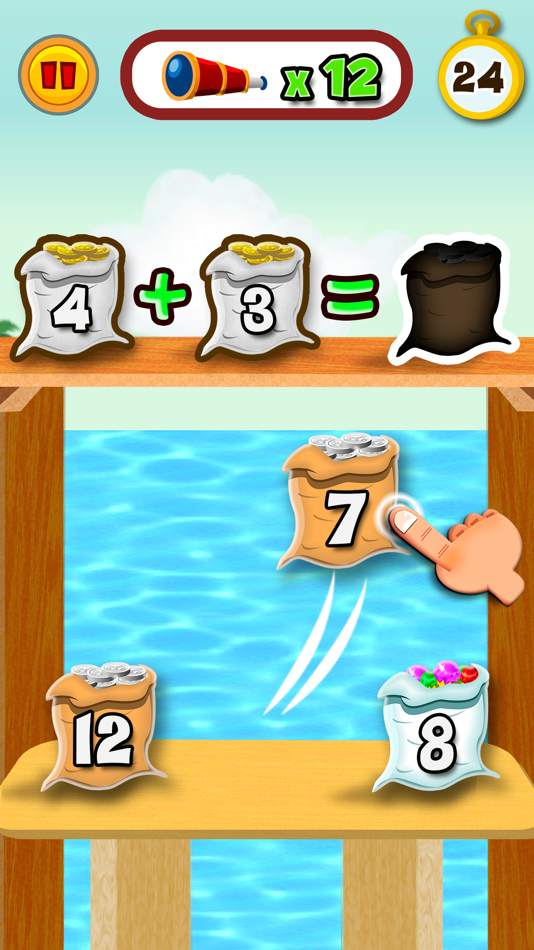 #1. Math Land: Arithmetic for kids (iOS) By: Didactoons Games SL