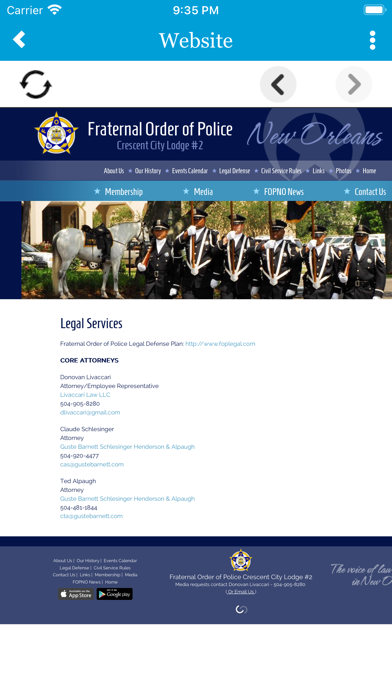 Screenshot 3 of NOPD Handbook - FOP App
