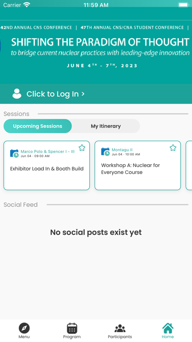 Canadian Nuclear Society App Screenshot