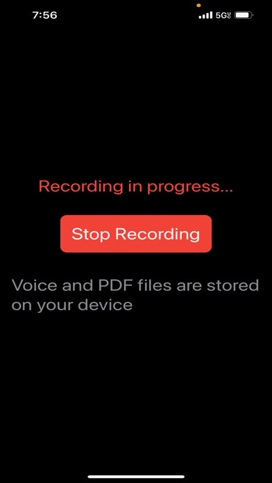 Voice to PDF Screenshot