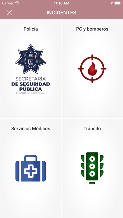 Emergencias Zacatecas Screenshot
