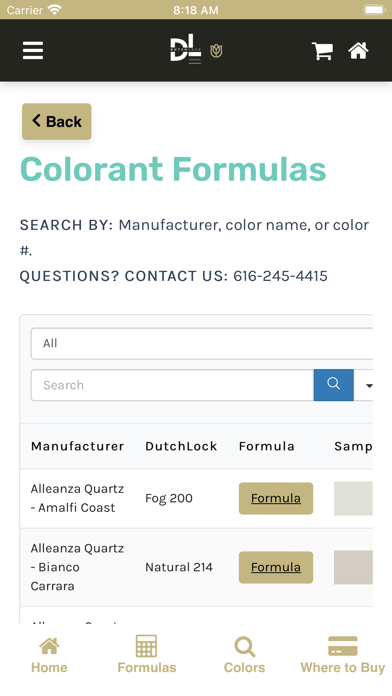 DutchLock Adhesives Screenshot