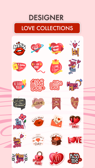 Kiss Me Love Stickers! Screenshot