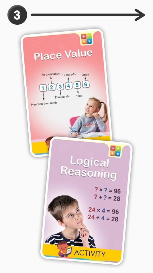 #5. 3rd Grade Math Learning Games (iOS) 由: Smart Kidz Club Inc.