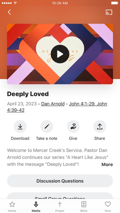 Mercer Creek Church Screenshot