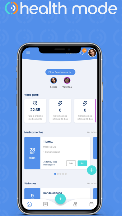 Health Mode App Screenshot