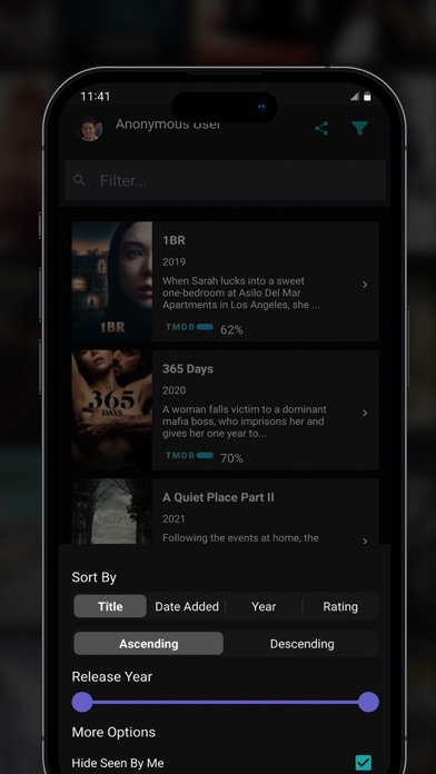 Movies + TV Screenshot