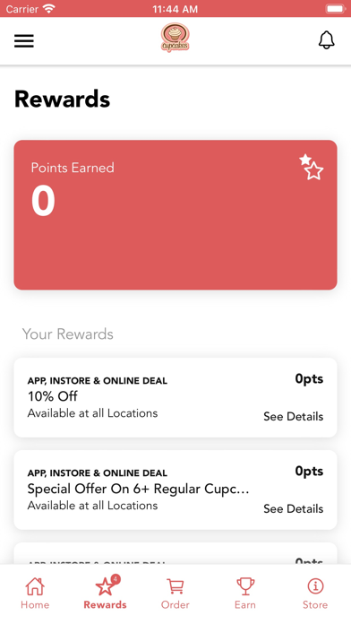 Cupcakes Rewards Screenshot