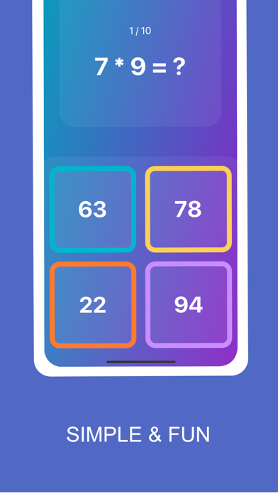 Simple Math - Game Screenshot