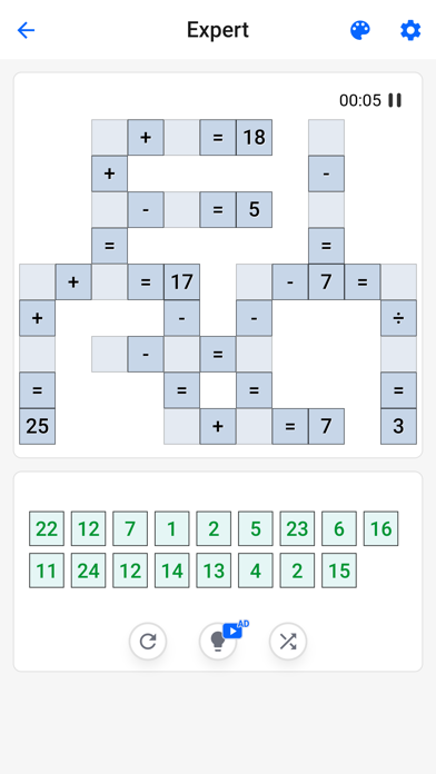 Cross Math - Math Puzzle Games Screenshot