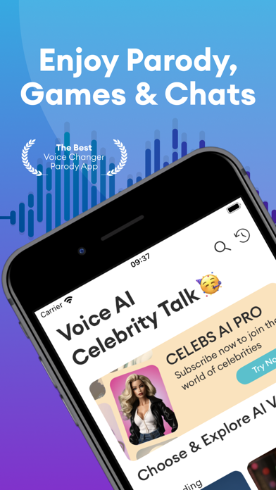 Screenshot #1 pour Celeb Voice Changer: Voice AI