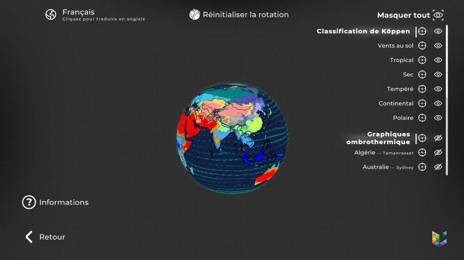 #2. Climato3D (iOS) Podle: Michael Schyns