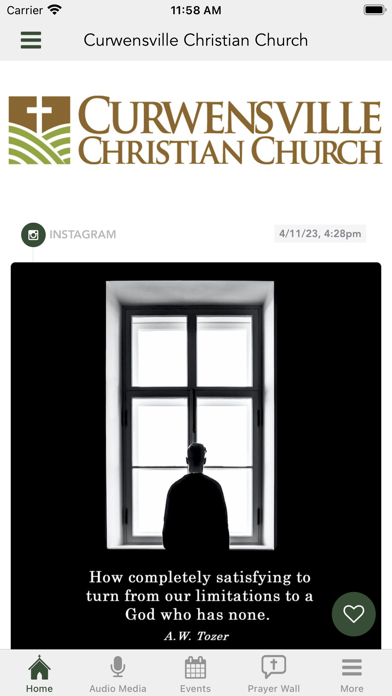 Curwensville Christian Church Screenshot
