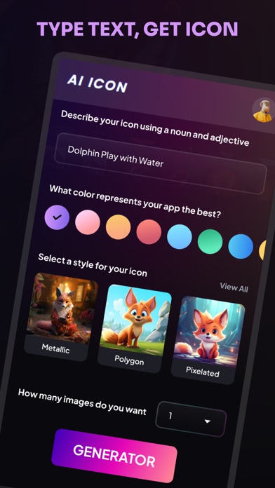 IconifyAI: AI Image Generator Screenshot