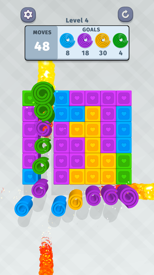 #7. Spiral Color Roll - 3d Puzzles (iOS) 由: 8Great, Games LLC