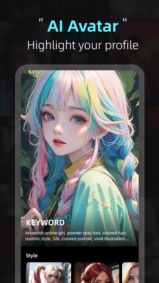#6. Mirage - AI Art Generator (iOS) Bởi: Guangdong Yingfan Technology Co., LTD