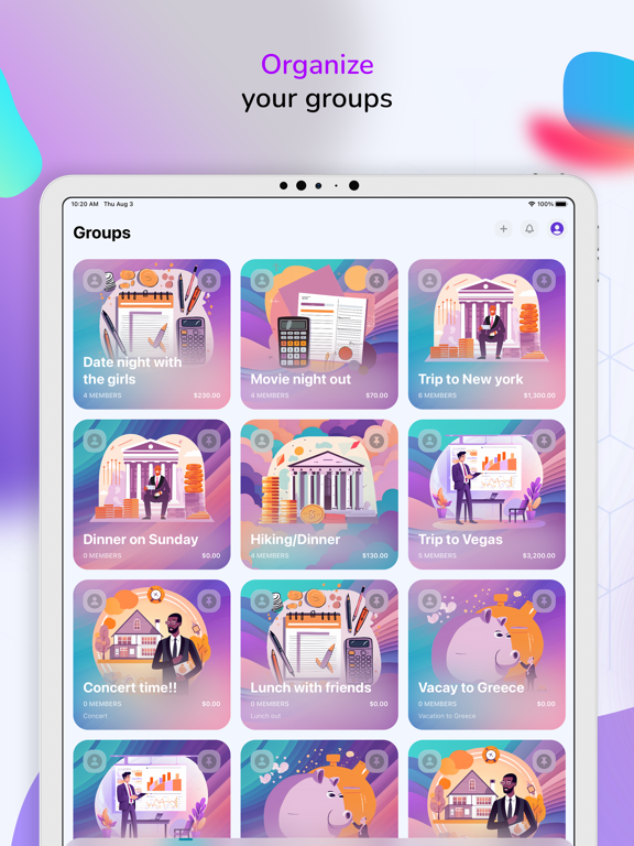 SharPay - Shared Expenses iPad screenshot 6 - Finance app