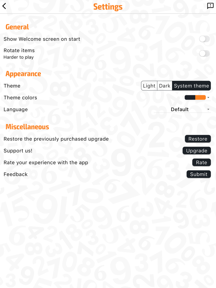 Schulte Table ‒ Eye Trainer