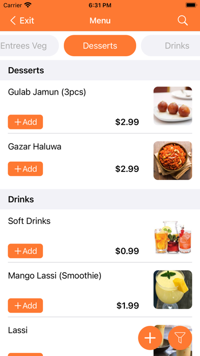 Restaurant Employee App Screenshot