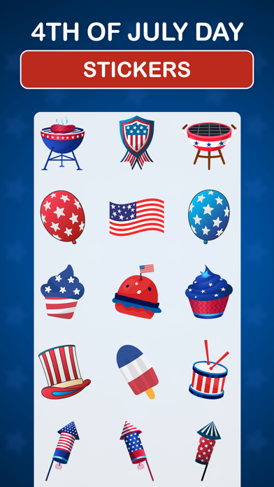 4th of July Day Stickers Screenshot