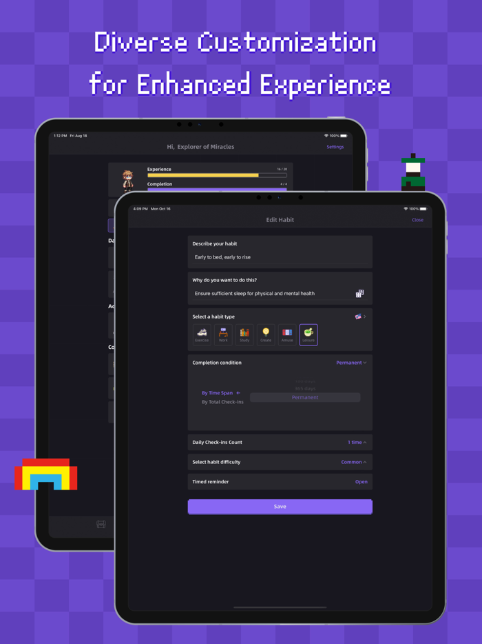 Habicat - Gamified Clocking