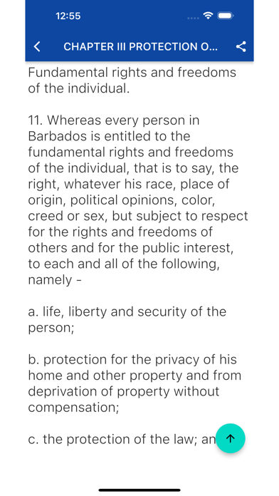 Constitution of Barbados Screenshot