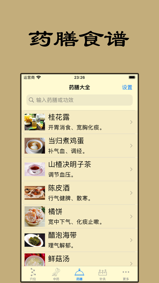 #3. 中医精华-人体穴位针灸中药方剂大全药膳食疗健康营养食谱 (iOS) 由: 艳霞 王