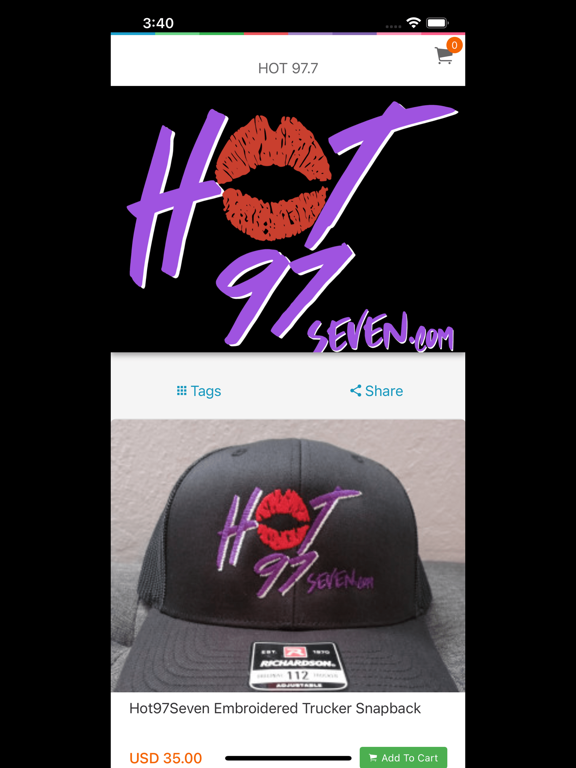 HOT97SEVEN iPad screenshot 4 - Music app