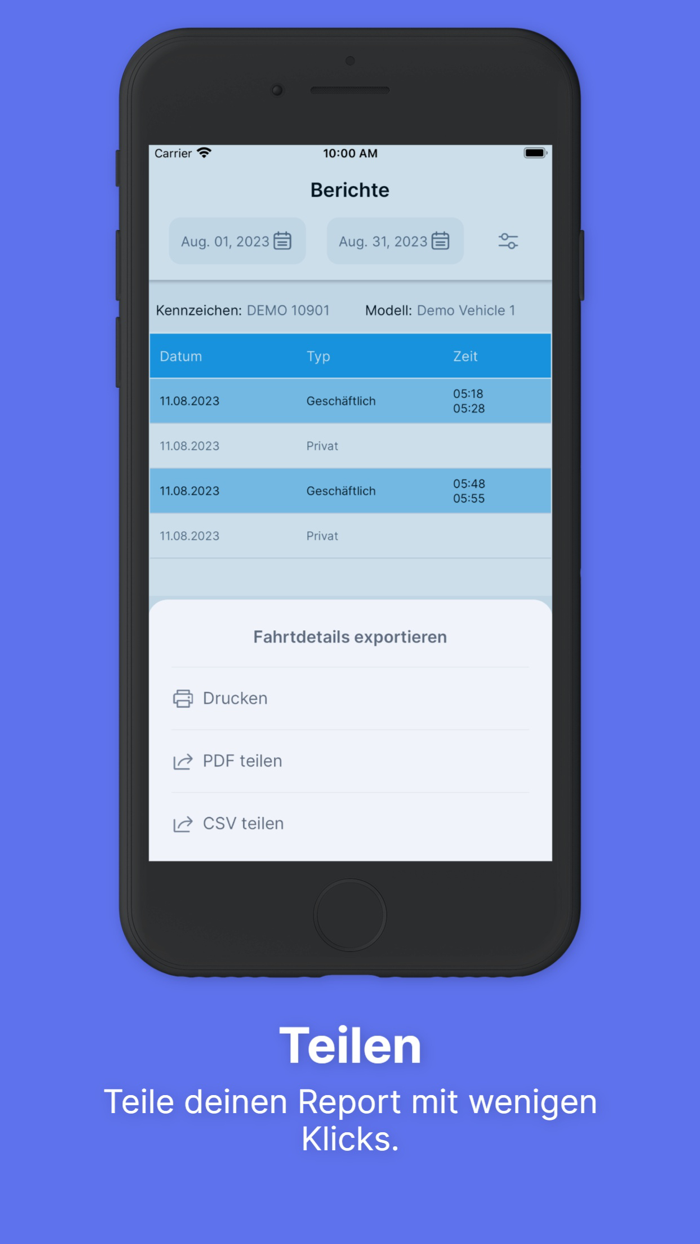 AutoLogg Fahrtenbuch 2.0