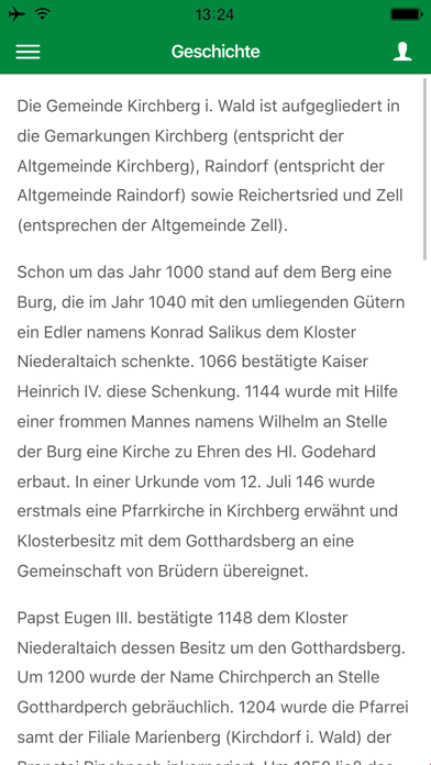 Gemeinde Kirchberg im Wald Screenshot