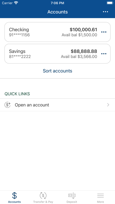 CFG Bank Mobile Money Screenshot