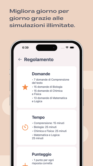 MedQuiz - TOLC Medicina Screenshot