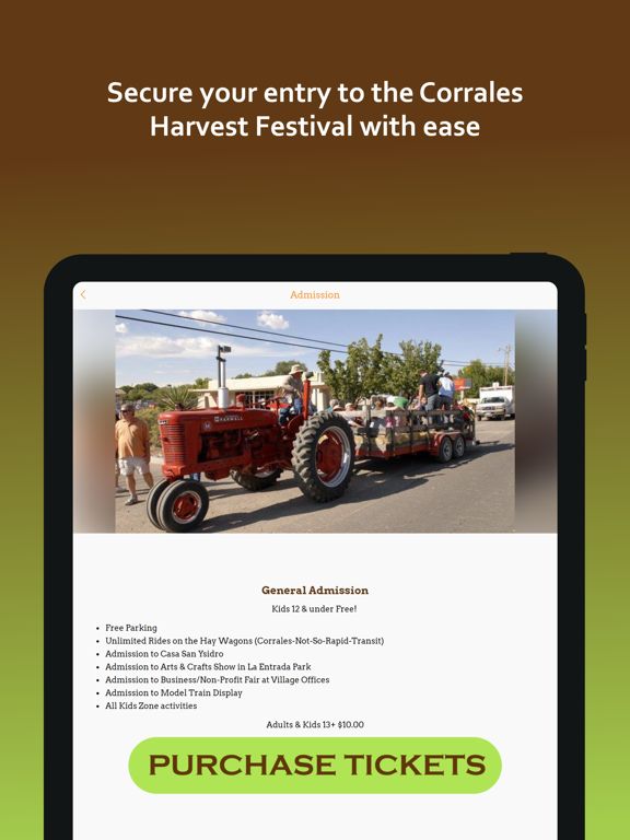 Corrales Harvest Festival iPad screenshot 4 - Music app