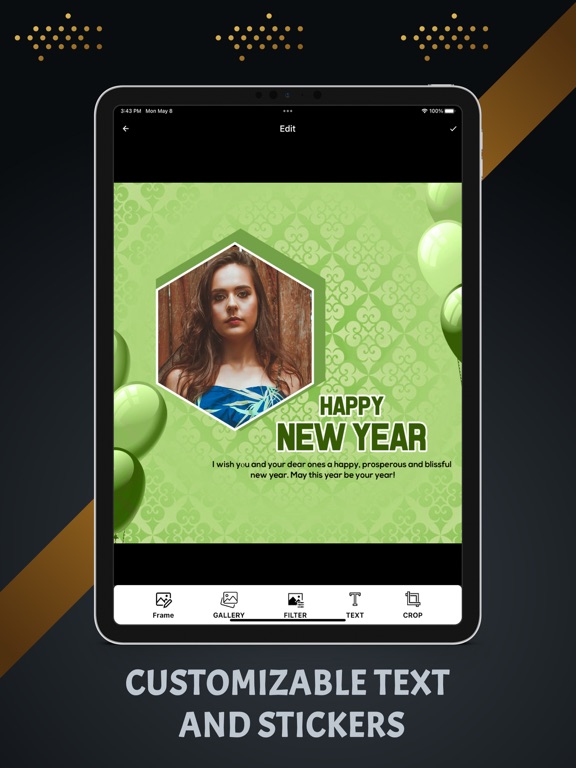 Screenshot #5 pour New Year Photo Frame Editor