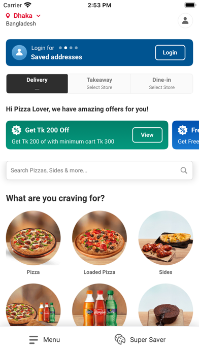 Domino's Pizza Bangladesh Screenshot