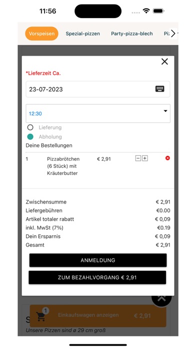 Pizza Express Ittenbach Screenshot