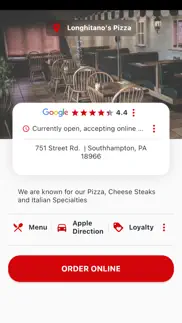 longhitano's pizza iphone screenshot 2