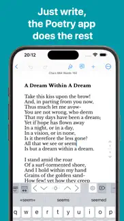 poetry writing iphone screenshot 1