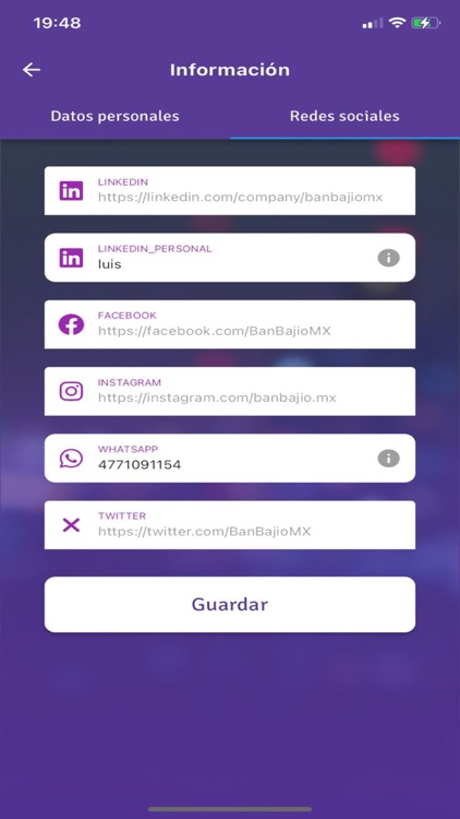Bajío vCard screenshot-9