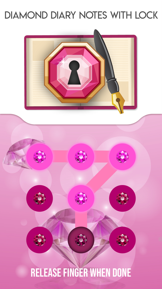 #1. Diamond Diary Notes With Lock (iOS) 由: Milica Petrovic