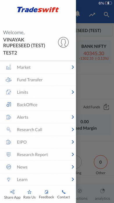 Tradeswift: Mobile Trading App Screenshot