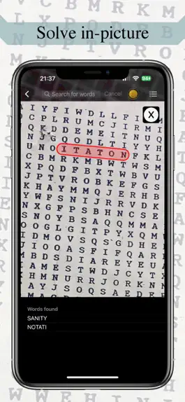 Game screenshot Word Search Scanner and Solver hack