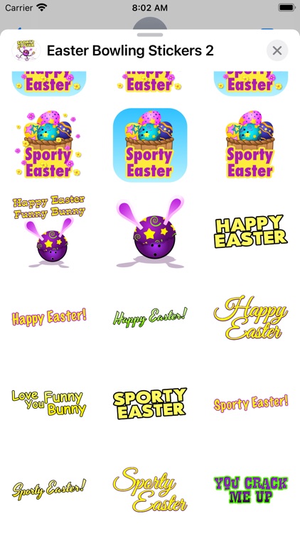 Easter Bowling Stickers screenshot-3