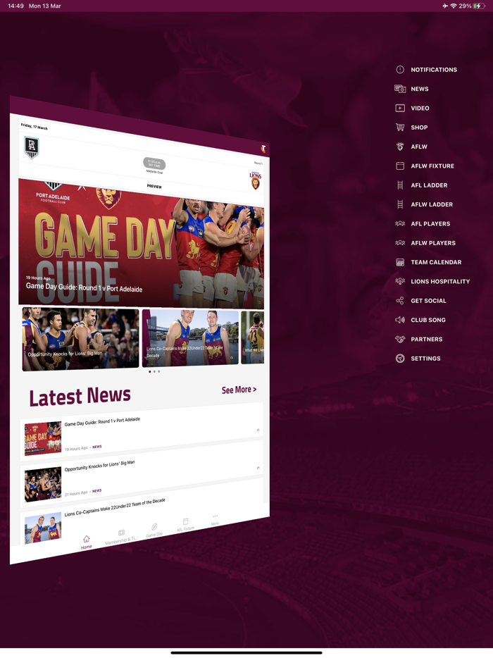 Brisbane Lions Official App