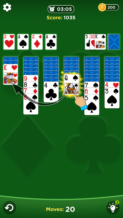 TriPeaks Solitaire Bingo Cards Screenshot