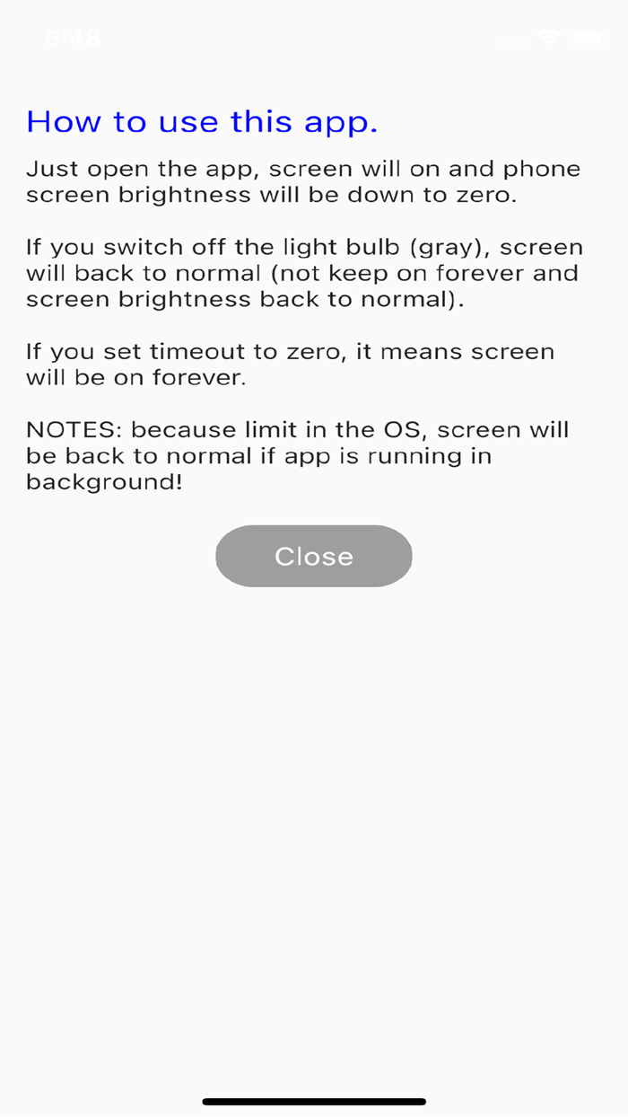 Keep Screen On  Dimmer Screen