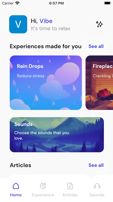Vibe: Relax, Sleep, Meditate Screenshot