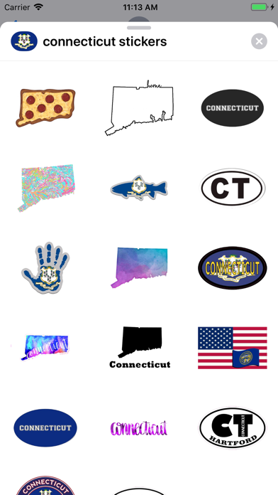 Screenshot #2 pour Connecticut emoji & stickers